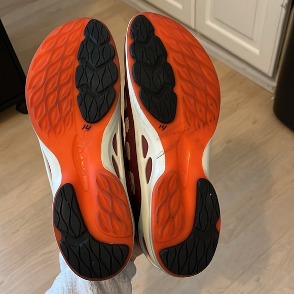 Ecco Biom Fjuel Racer Women's Running Shoes Peach Pink Beige - Picture 9 of 10